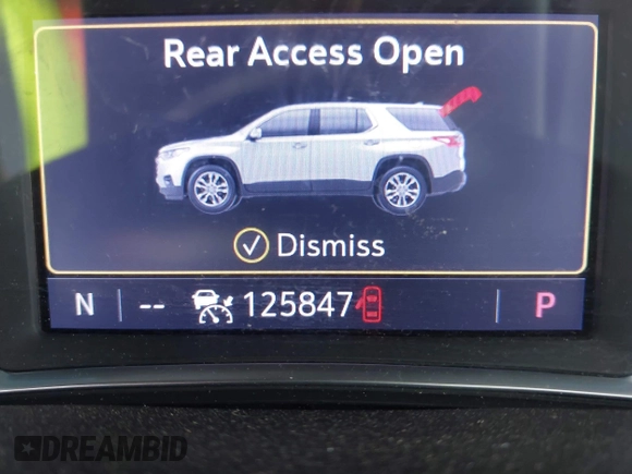 2020 Chevrolet Traverse High Country with VIN 1GNERNKW3LJ186049, listed as a IAAI auction lot 42010235 with 125,847 mi miles and . Bid and sale history available at DreamBid. Image 15.