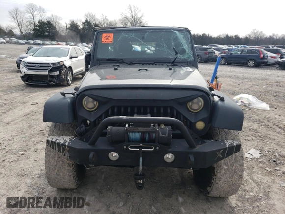 2016 Jeep Wrangler Unlimited Sport with VIN 1C4BJWDG4GL144417, listed as a Copart auction lot 45566405 with 135,865 mi miles and Salvage title. Bid and sale history available at DreamBid. Image 5.