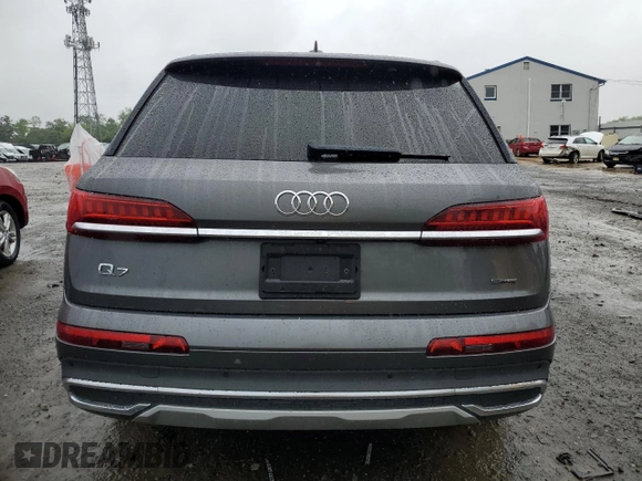 2021 Audi Q7 Premium with VIN WA1AJAF73MD023311, listed as a Copart auction lot 57396725 with 94,655 mi miles and Salvage title. Bid and sale history available at DreamBid. Image 6.