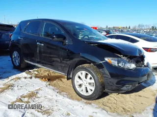 2014 Nissan Murano SV with VIN JN8AZ1MW6EW518590, listed as a IAAI auction lot 41318528 with 52,023 mi miles. Bid and sale history available at carsss.com. Image 1.