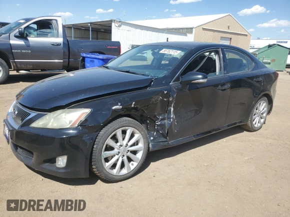 2010 Lexus IS 250 with VIN JTHCF5C26A2034695, listed as a Copart auction lot 56762115 with 134,866 mi miles and Salvage title. Bid and sale history available at DreamBid. Image 1.