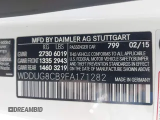 2015 Mercedes-Benz S 550 z VIN WDDUG8CB9FA171282, wystawiony jako IAAI lot #42096577 z przebiegiem 90 912 mil mil oraz . Historia ofert i sprzedaży dostępna na DreamBid. Obrazek 9.