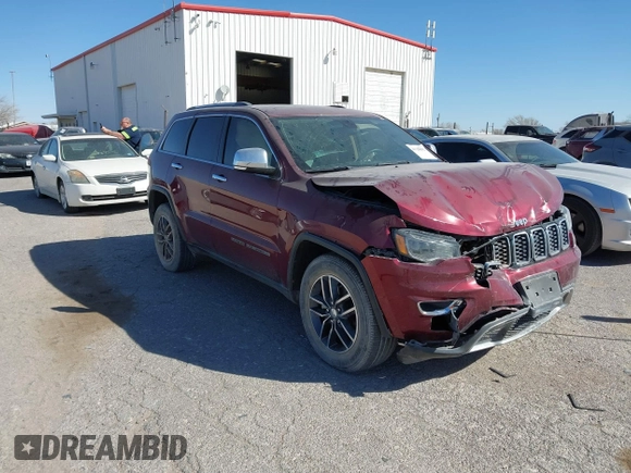 2017 Jeep Grand Cherokee Limited with VIN 1C4RJEBG3HC920436, listed as a IAAI auction lot 41724002 with 77,716 mi miles. Bid and sale history available at carsss.com. Image 1.