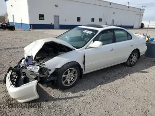 2000 Acura TL with VIN 19UUA5677YA045797, listed as a Copart auction lot 81956444 with 0 mi miles and Salvage Title. Bid and sale history available at carsss.com. Image 1.