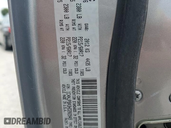 2017 Jeep Patriot Sport SE with VIN 1C4NJPBA3HD202949, listed as a Copart auction lot 63183925 with Not provided miles and Non repairable. Bid and sale history available at DreamBid. Image 14.