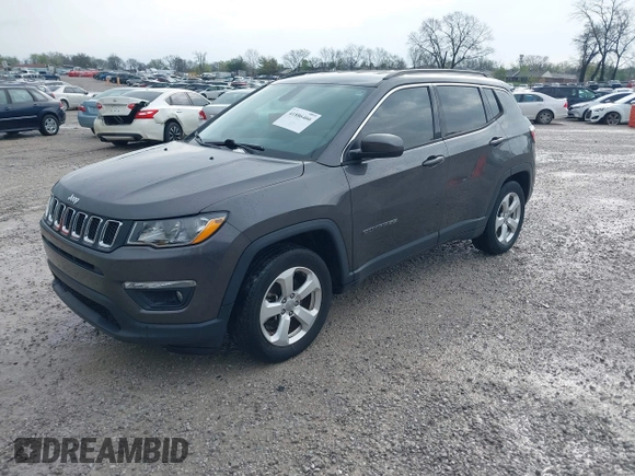 2018 Jeep Compass Latitude with VIN 3C4NJCBB3JT377011, listed as a IAAI auction lot 41886466 with 94,361 mi miles. Bid and sale history available at carsss.com. Image 2.
