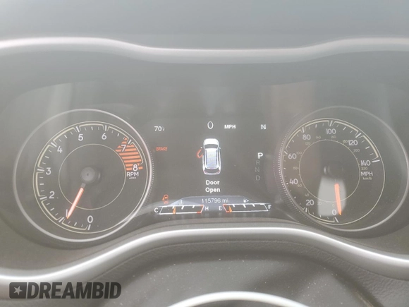 2017 Jeep Cherokee Limited with VIN 1C4PJMDS3HW594350, listed as a Copart auction lot 55573085 with 115,796 mi miles and Salvage title. Bid and sale history available at DreamBid. Image 9.