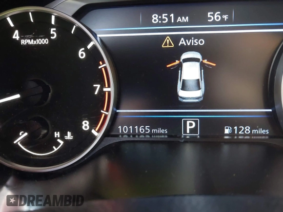 2019 Nissan Altima 2.5 SR with VIN 1N4BL4CV4KC187510, listed as a IAAI auction lot 41701483 with 101,165 mi miles. Bid and sale history available at carsss.com. Image 15.