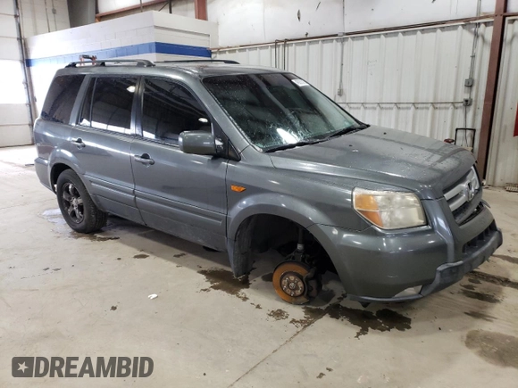2007 Honda Pilot EX-L with VIN 5FNYF28727B031311, listed as a Copart auction lot 45973705 with 211,530 mi miles and Salvage Title. Bid and sale history available at DreamBid. Image 4.
