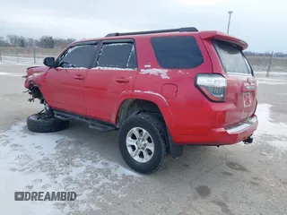 2018 Toyota 4Runner SR5 with VIN JTEBU5JR5J5535848, listed as a IAAI auction lot 41405864 with 112,214 mi miles and . Bid and sale history available at DreamBid. Image 3.