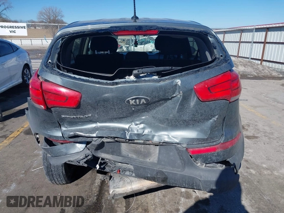 2014 Kia Sportage LX with VIN KNDPB3ACXE7549108, listed as a IAAI auction lot 41691441 with 145,315 mi miles and . Bid and sale history available at carsss.com. Image 6.