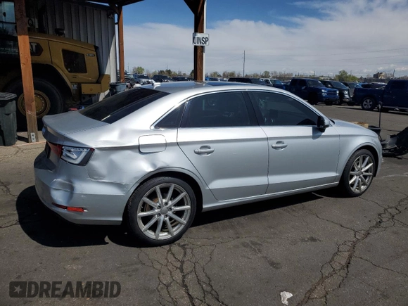 2015 Audi A3 1.8T Premium with VIN WAUACGFFXF1003701, listed as a Copart auction lot 51158475 with 92,166 mi miles and Salvage Title. Bid and sale history available at carsss.com. Image 3.
