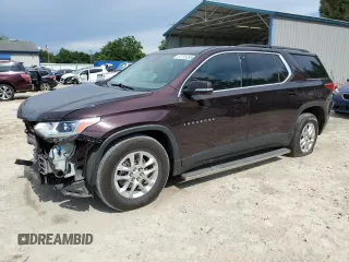 2020 Chevrolet Traverse LT Cloth with VIN 1GNERGKWXLJ324732, listed as a Copart auction lot 61791255 with 49,524 mi miles and Salvage title. Bid and sale history available at DreamBid. Image 1.