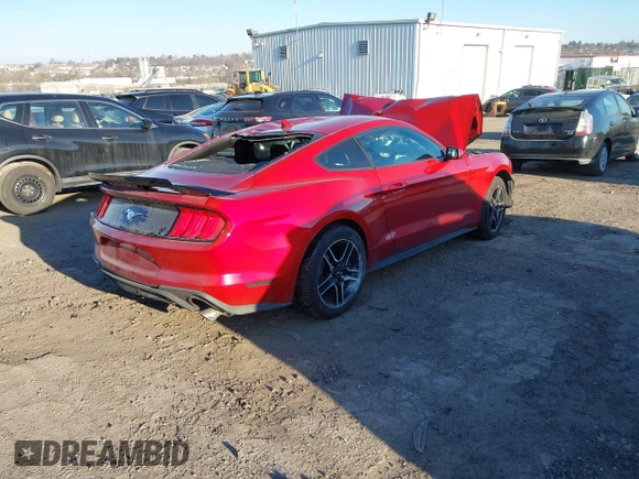 2023 Ford Mustang EcoBoost with VIN 1FA6P8TH0P5113505, listed as a IAAI auction lot 41330154 with 13,456 mi miles. Bid and sale history available at carsss.com. Image 4.