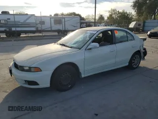 2003 Mitsubishi Galant ES z VIN 4A3AA46G43E124340, wystawiony jako Copart lot #74021014 z przebiegiem 220 226 mil mil oraz Szkoda całkowita • Salvage title. Historia ofert i sprzedaży dostępna na DreamBid. Obrazek 1.