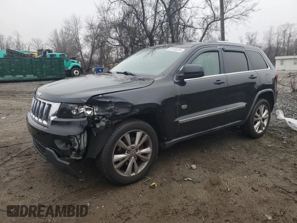 2011 Jeep Grand Cherokee 70th Anniversary with VIN 1J4RR4GT3BC675003, listed as a Copart auction lot 85105224 with 184,430 mi miles and Salvage Title. Bid and sale history available at carsss.com. Image 1.