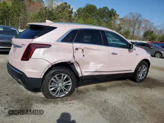 2023 Cadillac XT5 FWD Premium Luxury with VIN 1GYKNCR44PZ159363, listed as a Copart auction lot 49511915 with 42,382 mi miles and Salvage Title. Bid and sale history available at carsss.com. Image 3.