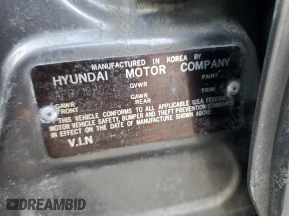 2002 Hyundai Sonata with VIN KMHWF25H62A662564, listed as a Copart auction lot 47608485 with 144,402 mi miles and Clean Title. Bid and sale history available at carsss.com. Image 12.