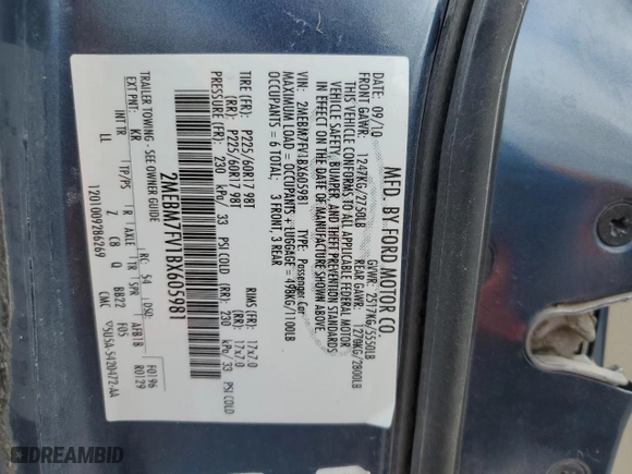 2011 Mercury Grand Marquis LS with VIN 2MEBM7FV1BX605981, listed as a Copart auction lot 77442284 with 108,402 mi miles and Salvage Title. Bid and sale history available at carsss.com. Image 12.