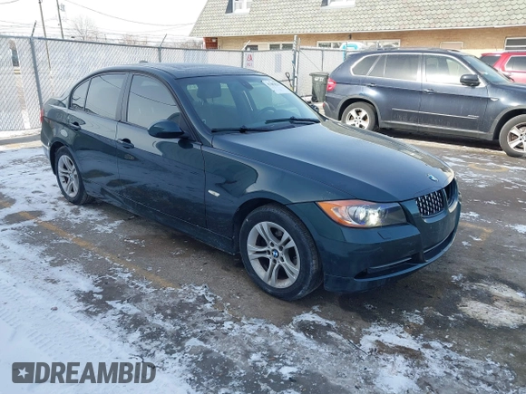 2008 BMW 3 Series 328xi with VIN WBAVC93588K042972, listed as a IAAI auction lot 41419822 with 134,843 mi miles. Bid and sale history available at carsss.com. Image 1.