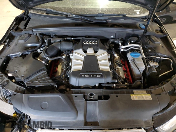 2014 Audi S4 Premium Plus z VIN WAUBGAFL9EA017499, wystawiony jako Copart lot #56227705 z przebiegiem 100 439 mil mil oraz Szkoda całkowita • Salvage title. Historia ofert i sprzedaży dostępna na DreamBid. Obrazek 11.