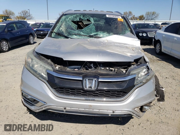 2015 Honda CR-V EX-L with VIN 2HKRM3H75FH522746, listed as a Copart auction lot 48596895 with Not Provided miles and Salvage Title. Bid and sale history available at DreamBid. Image 5.