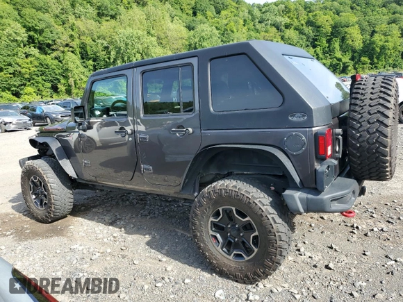 2016 Jeep Wrangler Unlimited Rubicon with VIN 1C4BJWFG4GL252209, listed as a Copart auction lot 58525725 with 46,604 mi miles and Salvage title. Bid and sale history available at DreamBid. Image 2.