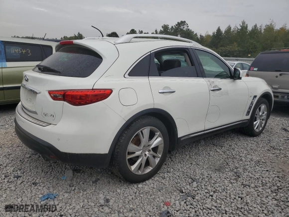 2015 Infiniti QX70 with VIN JN8CS1MW6FM480790, listed as a Copart auction lot 70639533 with 73,040 mi miles. Bid and sale history available at carsss.com. Image 3.