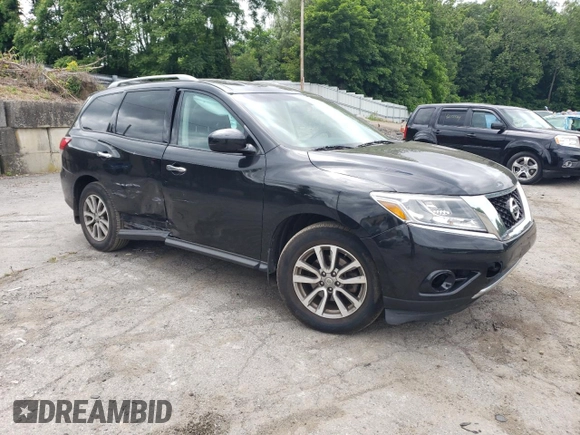 2016 Nissan Pathfinder S with VIN 5N1AR2MM9GC607201, listed as a Copart auction lot 58304914 with 132,695 mi miles and Salvage Title. Bid and sale history available at carsss.com. Image 4.