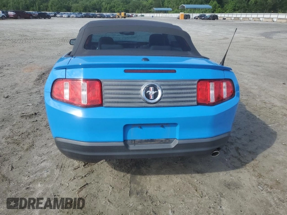 2010 Ford Mustang V6 with VIN 1ZVBP8EN4A5145597, listed as a Copart auction lot 57569444 with 40,073 mi miles and Salvage Title. Bid and sale history available at carsss.com. Image 6.