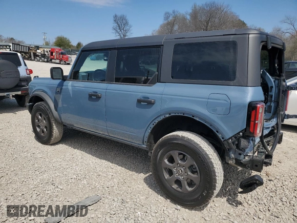 2024 Ford Bronco Big Bend with VIN 1FMDE7BH4RLB04707, listed as a Copart auction lot 50631485 with 3,626 mi miles and Salvage Title. Bid and sale history available at DreamBid. Image 2.