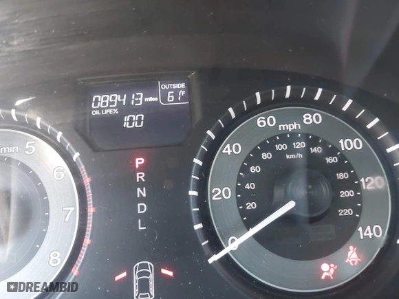 2016 Honda Odyssey EX-L with VIN 5FNRL5H64GB089426, listed as a IAAI auction lot 41809793 with 89,413 mi miles. Bid and sale history available at carsss.com. Image 7.