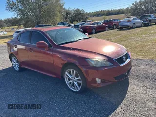 2006 Lexus IS 250 with VIN JTHCK262762007289, listed as a Copart auction lot 85038534 with 106,668 mi miles and Clean Title. Bid and sale history available at DreamBid. Image 1.