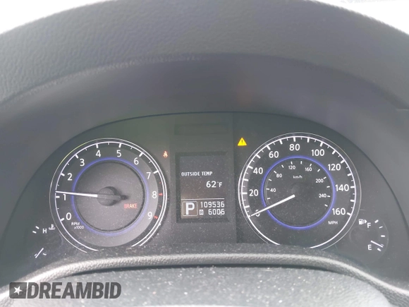 2015 Infiniti Q40 with VIN JN1CV6AR8FM521230, listed as a IAAI auction lot 42191081 with 109,536 mi miles and . Bid and sale history available at DreamBid. Image 7.
