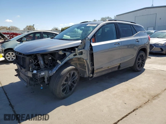 2020 GMC Terrain SLE with VIN 3GKALMEV4LL282954, listed as a Copart auction lot 49306345 with 72,599 mi miles and Salvage Title. Bid and sale history available at DreamBid. Image 1.
