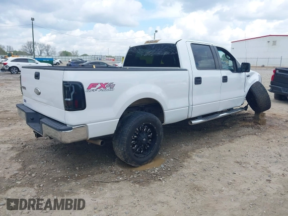 2008 Ford F-150 XLT with VIN 1FTPW14528FB59703, listed as a IAAI auction lot 41960831 with Not provided miles and . Bid and sale history available at DreamBid. Image 4.