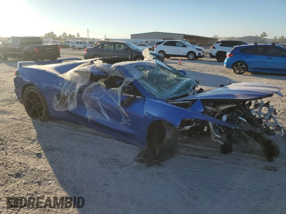2023 Chevrolet Corvette 1LT with VIN 1G1YA2D46P5117063, listed as a Copart auction lot 80717294 with Not provided miles and Salvage title. Bid and sale history available at DreamBid. Image 4.