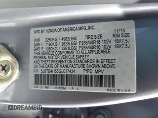 2016 Acura RDX Tech Pkg with VIN 5J8TB4H55GL017434, listed as a Copart auction lot 43699895 with 89,954 mi miles and Salvage Title. Bid and sale history available at carsss.com. Image 13.