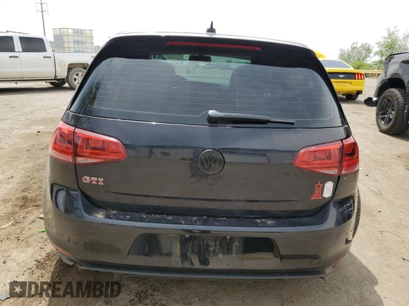 2017 Volkswagen Golf GTI S with VIN 3VW547AUXHM070857, listed as a Copart auction lot 52913205 with 87,759 mi miles and Salvage Title. Bid and sale history available at carsss.com. Image 6.