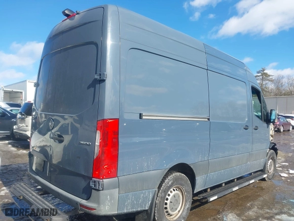 2019 Mercedes-Benz Sprinter Cargo Van with VIN WD4PF0CD8KP046669, listed as a IAAI auction lot 41575733 with 140,492 mi miles. Bid and sale history available at carsss.com. Image 4.