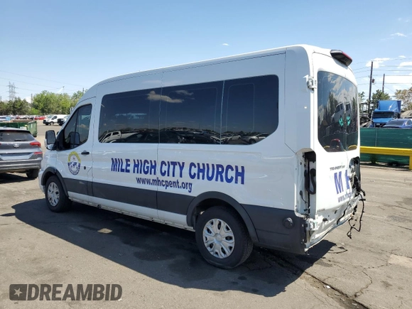 2020 Ford Transit Passenger XL z VIN 1FBAX2C8XLKA60992, wystawiony jako Copart lot #56517485 z przebiegiem 83 982 mil mil oraz Szkoda całkowita • Salvage title. Historia ofert i sprzedaży dostępna na DreamBid. Obrazek 2.