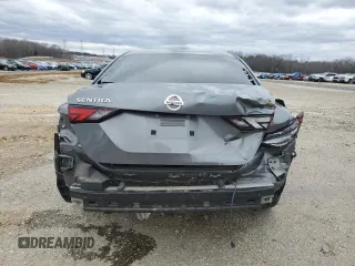 2022 Nissan Sentra S with VIN 3N1AB8BV7NY281834, listed as a Copart auction lot 47828375 with 45,484 mi miles and Salvage Title. Bid and sale history available at carsss.com. Image 6.