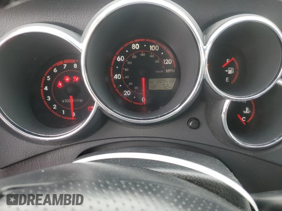 2008 Toyota Matrix STD with VIN 2T1KR30E28C706853, listed as a Copart auction lot 50926795 with 209,598 mi miles and Salvage Title. Bid and sale history available at DreamBid. Image 9.