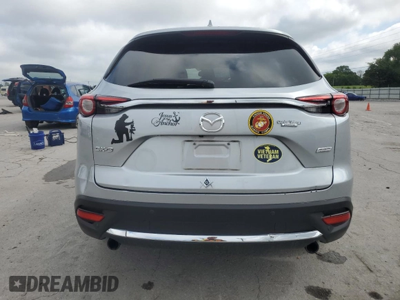 2017 Mazda CX-9 Touring with VIN JM3TCACY8H0135810, listed as a Copart auction lot 61651495 with 67,305 mi miles and Salvage title. Bid and sale history available at DreamBid. Image 6.
