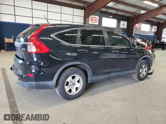 2015 Honda CR-V LX with VIN 5J6RM4H32FL125990, listed as a Copart auction lot 54256675 with 165,067 mi miles and Salvage Title. Bid and sale history available at DreamBid. Image 3.