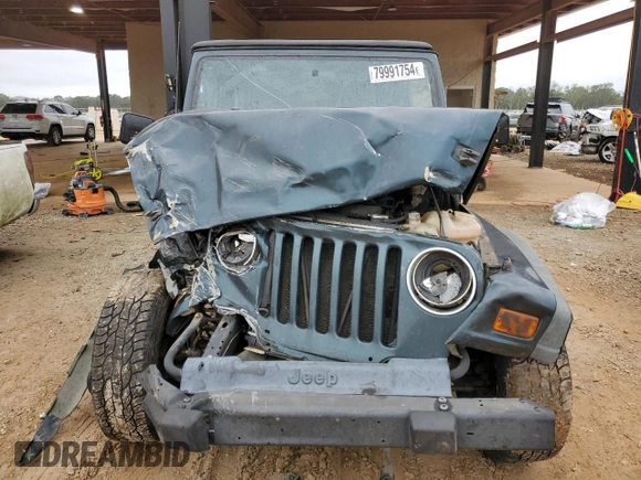 2006 Jeep Wrangler SE with VIN 1J4FA29116P701025, listed as a Copart auction lot 79991754 with 217,178 mi miles and Salvage Title. Bid and sale history available at carsss.com. Image 5.