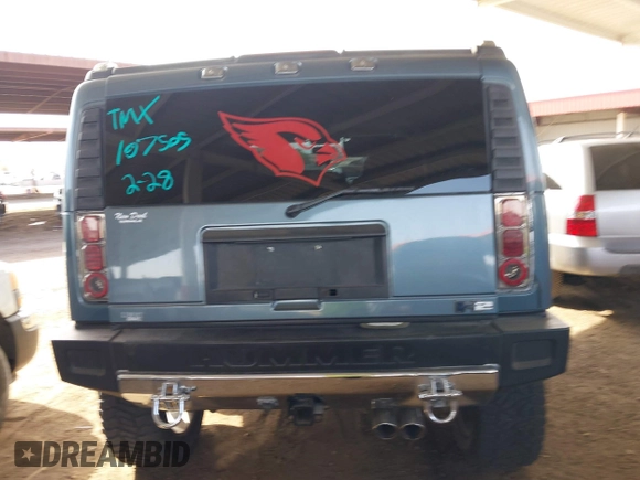2005 Hummer H2 SUV with VIN 5GRGN23U25H107505, listed as a IAAI auction lot 41703768 with 213,723 mi miles. Bid and sale history available at carsss.com. Image 16.