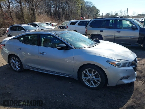 2016 Nissan Maxima SV with VIN 1N4AA6AP7GC447830, listed as a IAAI auction lot 41594235 with 46,493 mi miles and . Bid and sale history available at DreamBid. Image 13.