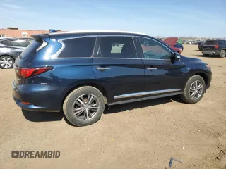 2020 Infiniti QX60 Luxe with VIN 5N1DL0MM5LC508386, listed as a Copart auction lot 48911085 with 95,111 mi miles and Salvage Title. Bid and sale history available at DreamBid. Image 3.