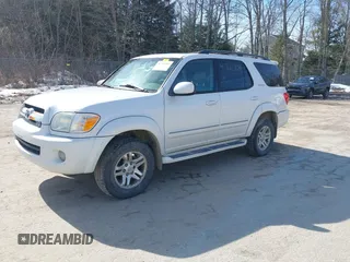 2005 Toyota Sequoia Limited with VIN 5TDBT48AX5S249866, listed as a IAAI auction lot 41760304 with 259,139 mi miles and . Bid and sale history available at DreamBid. Image 2.